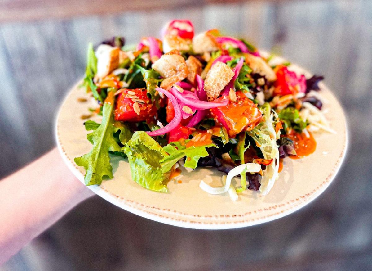 colorful plate of salad
